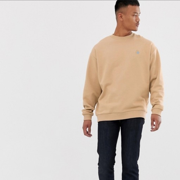 champion crewneck tan